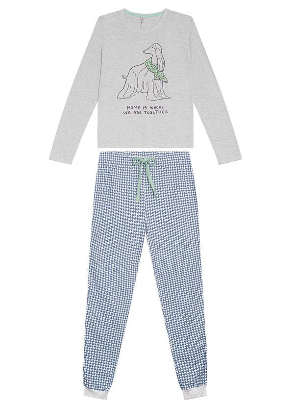 Malwee - Pijama Home Is Where We Are Together  Cinza 5