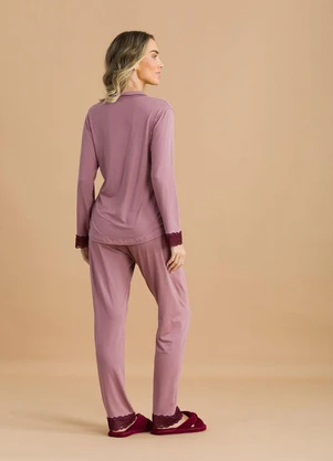 Anna Kock - Pijama Longo Americano Liso - ANNA KOCK