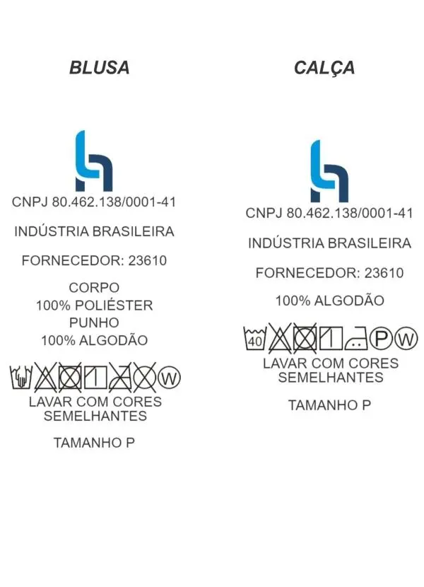 Alma Dolce - Pijama Longo com Estampa Azul Claro 4