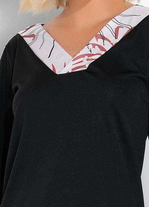 Alma Dolce - Pijama Longo Folhagem Bege