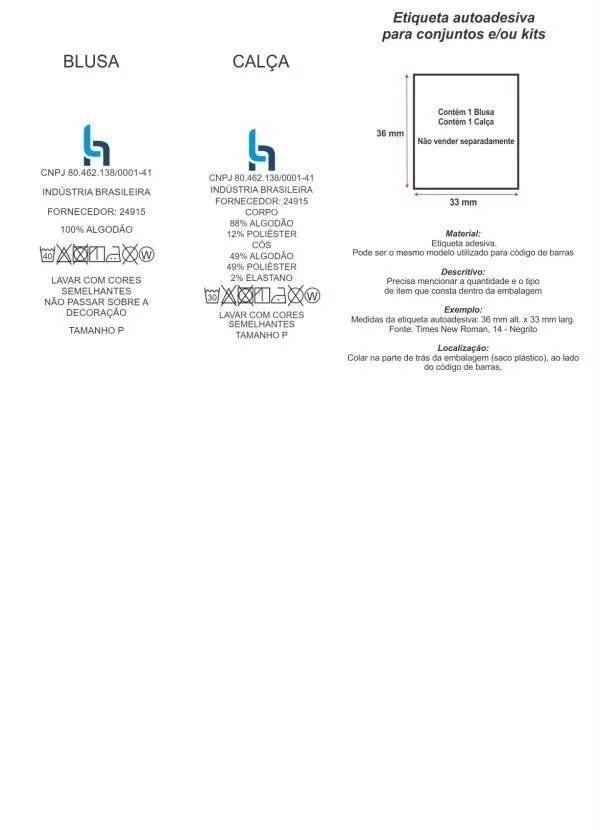 Alma Dolce - Pijama Longo Marinho e Mescla 6