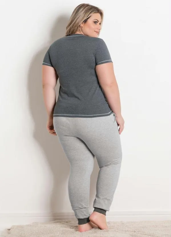 Alma Dolce - Pijama Longo Mescla 7