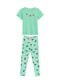 Malwee - Pijama Longo Cereais Laranja - variação: Verde Menta