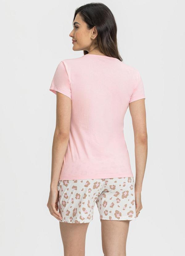 Rovitex - Pijama Manga Curta Oncinha Rosa 2