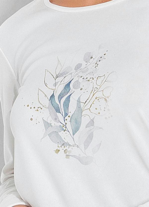 Alma Dolce - Pijama Manga Longa Bege/Preto 3