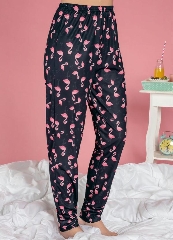 Alma Dolce - Pijama Manga Longa com Touca Flamingo 4
