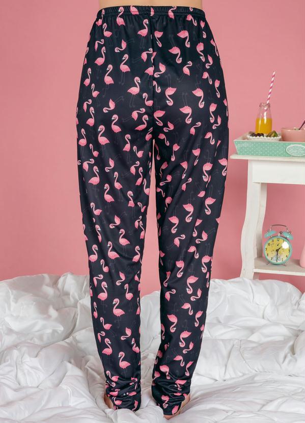Alma Dolce - Pijama Manga Longa com Touca Flamingo 5