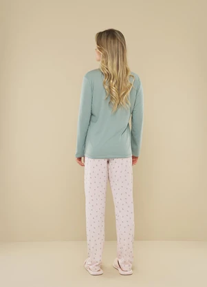Aurora Joaquina - Pijama Manga Longa Estampado - AURORA JOAQUINA