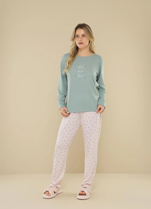 Aurora Joaquina - Pijama Manga Longa Estampado