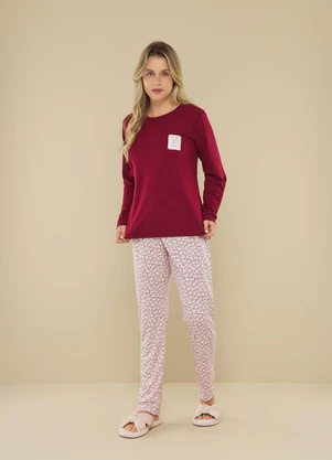 Aurora Joaquina - Pijama Manga Longa Estampado - AURORA JOAQUINA