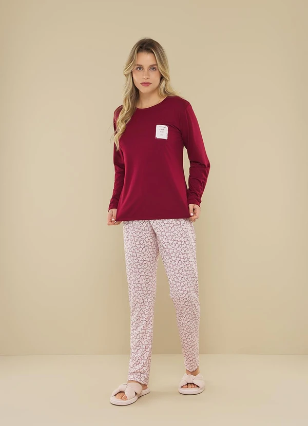 Aurora Joaquina - Pijama Manga Longa Estampado
