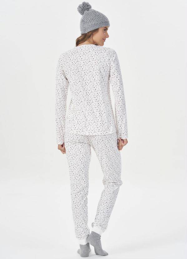 Espaço Pijama - Pijama Manga Longa Infantil Bege 2