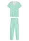 Malwee - Pijama Cisne Carrot em Malha Essence Coral - variação: Verde