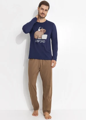 Pijama Ml Masculino (Azul) - undefined