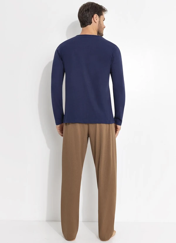 Fakini - Pijama Ml Masculino Azul 2