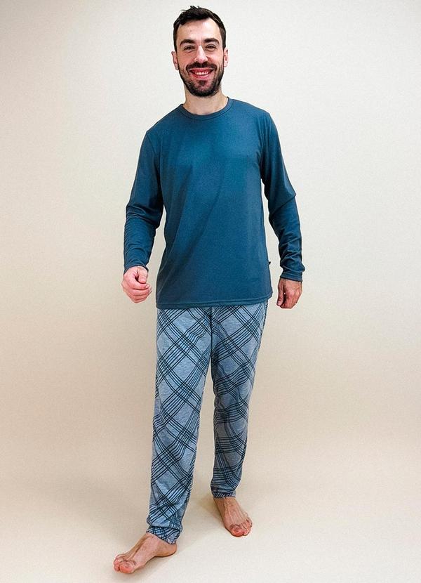 Soft Bonni - Pijama Adulto Masculino Cinza
