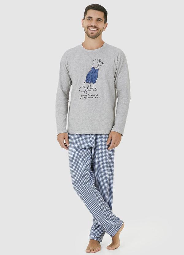 Malwee - Pijama Home Is Where We Are Together Cinza