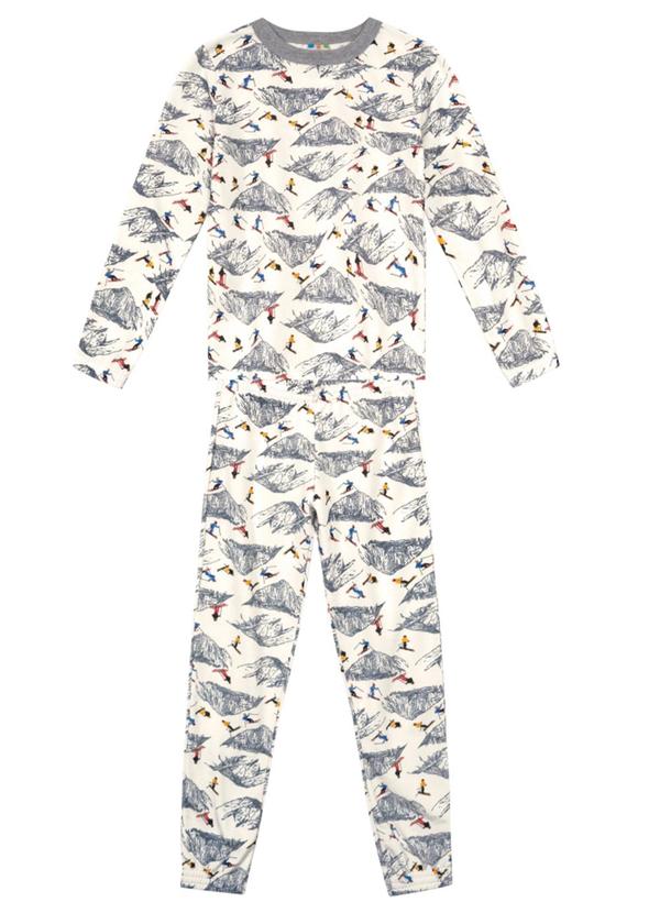 Brandili - Pijama Menino com Blusão e Jogger Natural 1