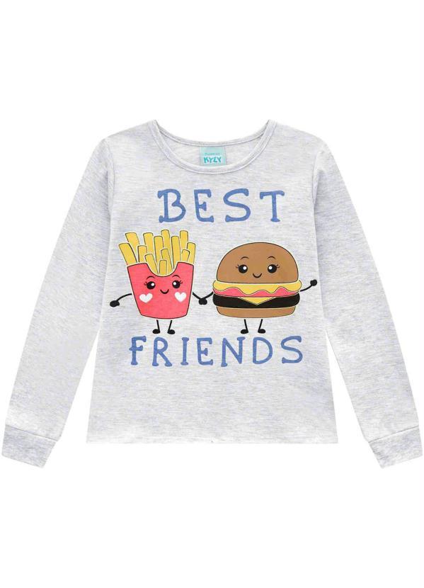 Kyly - Blusa Pijama Menina Mescla 1