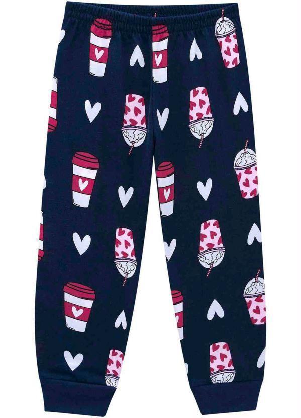 Kyly - Calça Pijama Menina Marinho