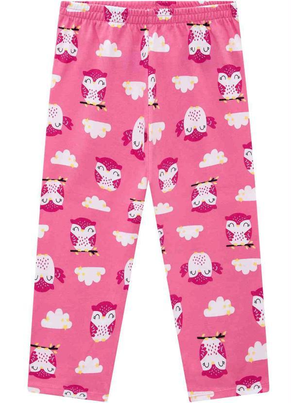 Kyly - Calça Pijama Menina Rosa