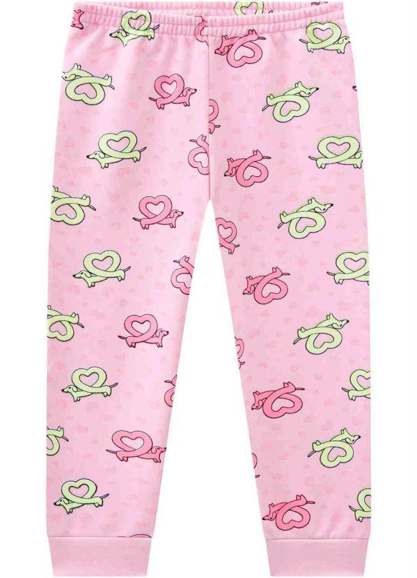 Kyly - Calça Pijama Menina Rosa 1