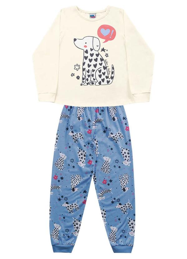 Kiko e Kika - Conjunto Blusa e Calça Bege