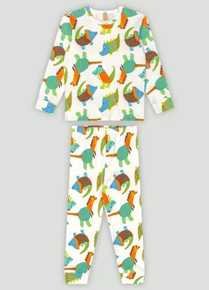 Up Baby - Conjunto de Pijama Camiseta e Calça Branco - UP BABY
