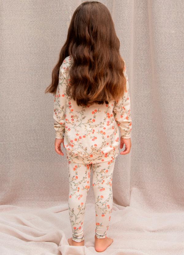 Merengue - Conjunto Infantil Deusa das Flores Bege 2