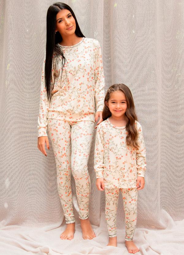 Merengue - Conjunto Infantil Deusa das Flores Bege 3