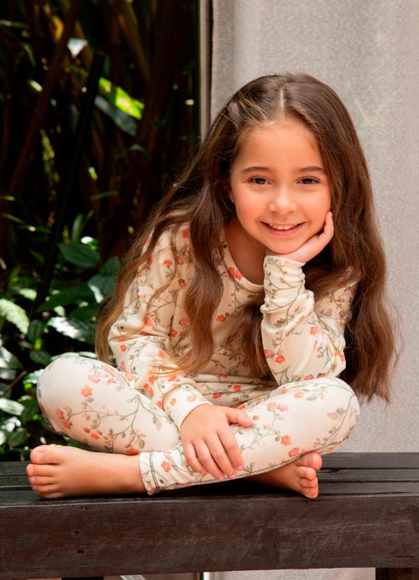 Merengue - Conjunto Infantil Deusa das Flores Bege 4