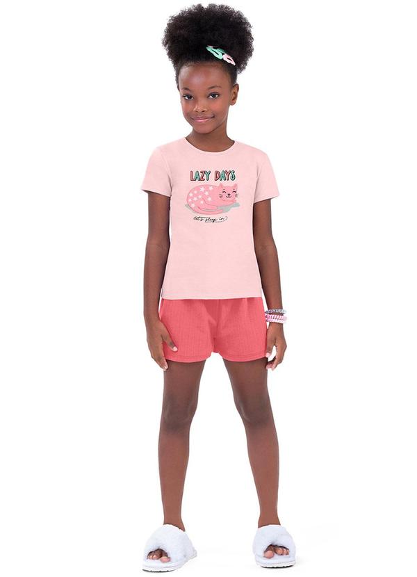 Alenice - Conjunto Lazy Days Menina Rosa