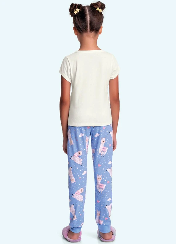 Fakini Kids - Conjunto Pijama Blusa e Calca Bege 2