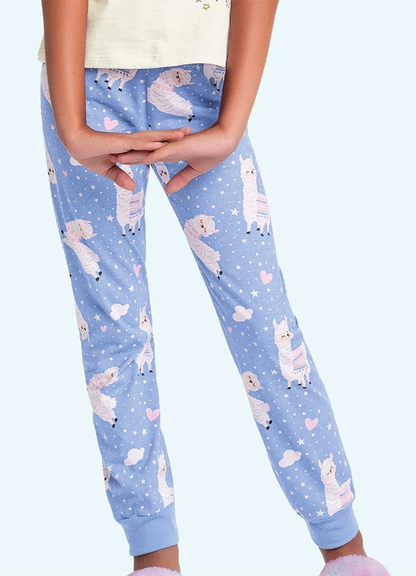 Fakini Kids - Conjunto Pijama Blusa e Calca Bege 4