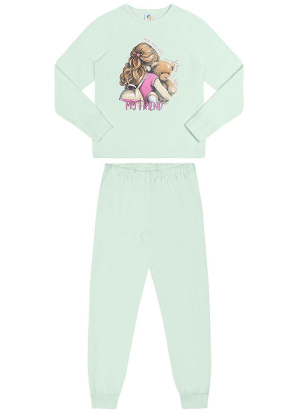 Alenice - Conjunto Pijama My Friend Menina Verde