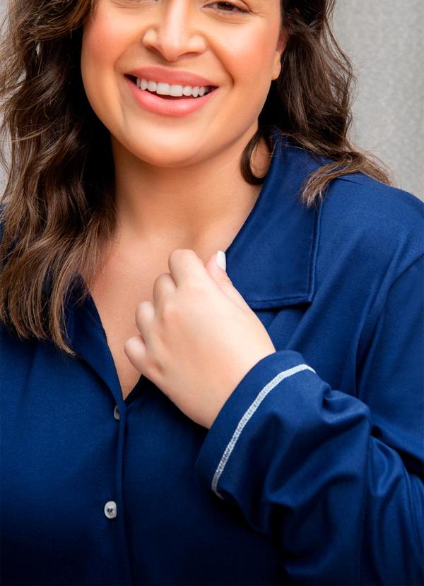 Merengue - Conjunto Plus Size Temperança Americano Azul 6