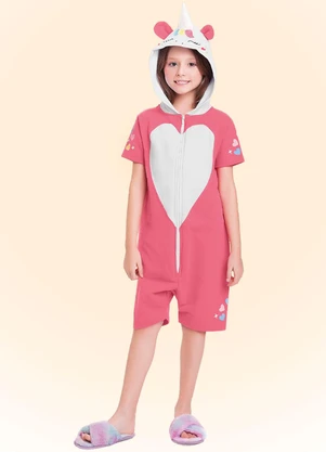 Fakini Kids - Kigurumi Unicornio Rosa - FAKINI KIDS