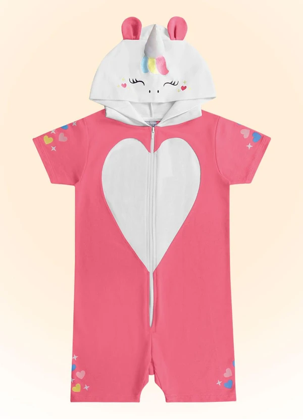 Fakini Kids - Kigurumi Unicornio Rosa 3