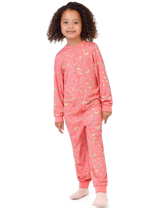 Malwee Kids - Macacão Coelhinhos Brilha no Escuro Rosa