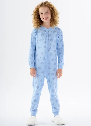 Pulla Bulla - Macacao Moletinho Azul - PULLA BULLA