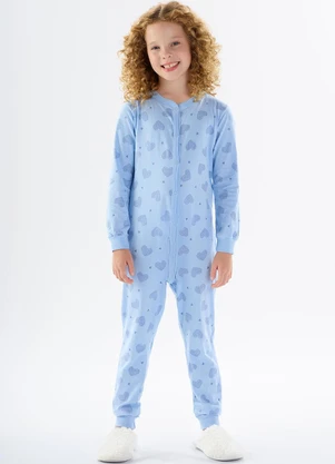 Pulla Bulla - Macacao Moletinho Azul - PULLA BULLA