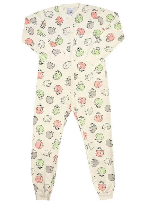 Pulla Bulla - Macacão Moletinho Feminina Branco