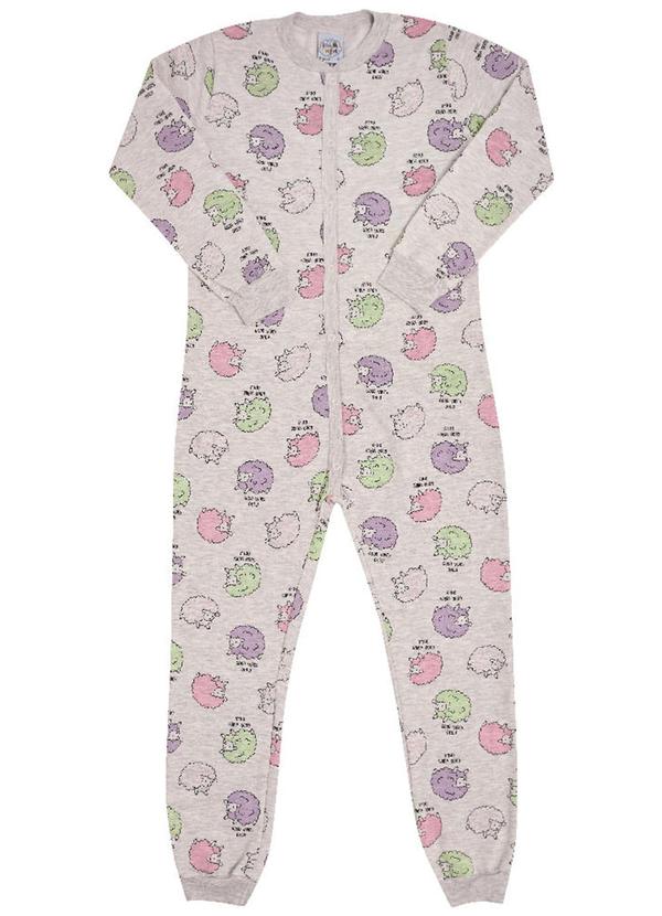 Pulla Bulla - Macacão Moletinho Feminina Cinza