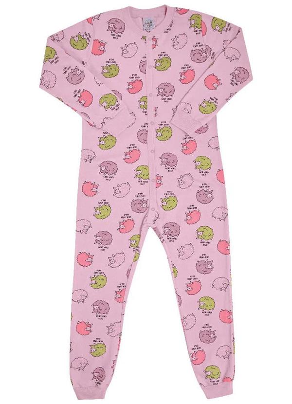 Pulla Bulla - Macacão Moletinho Feminina Rosa