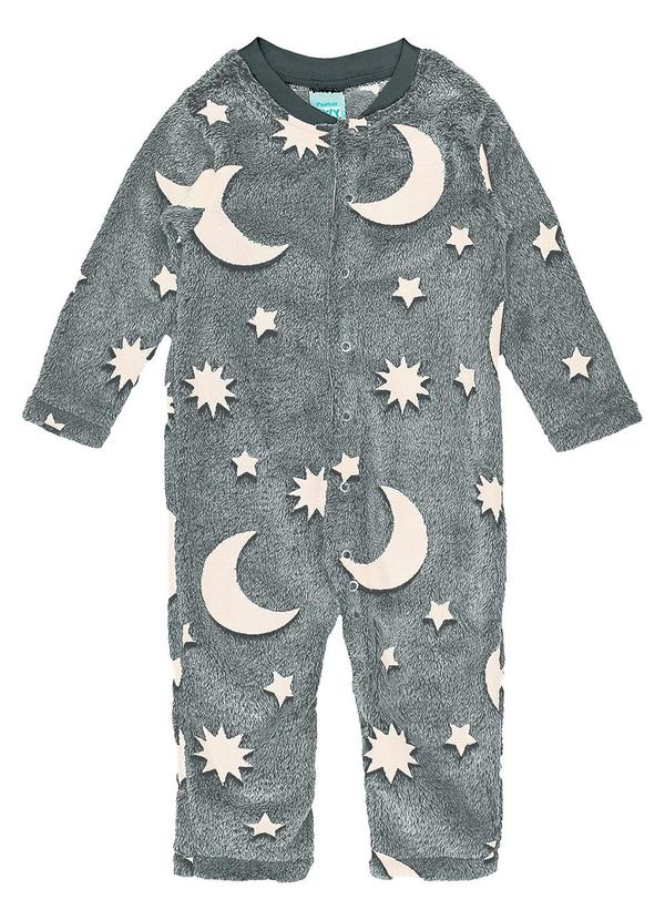 Kyly - Macacão Pijama Bebê Menina Preto