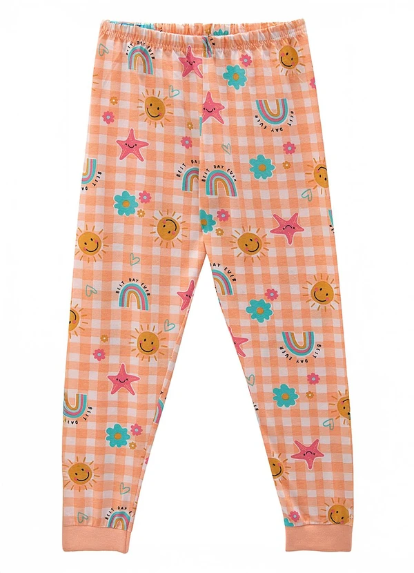 Malwee Kids - Pijama 3 Peças Brilha no Escuro Coral 6