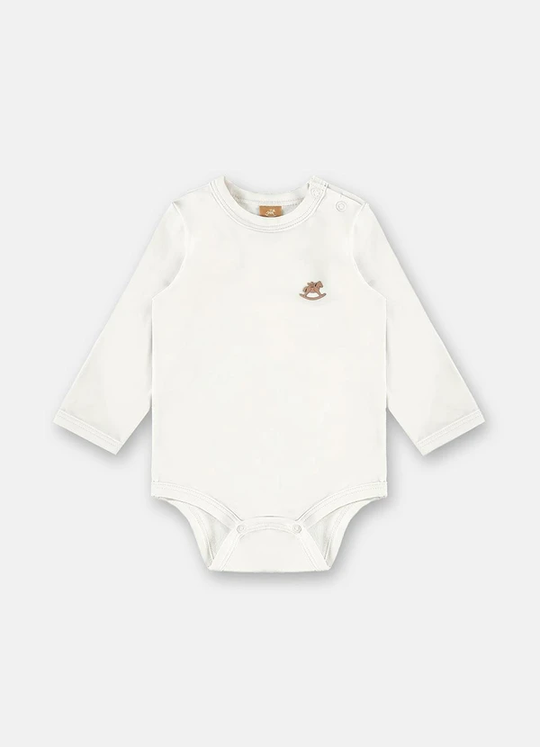 Up Baby - Pijama Bebê Unissex Térmica Branco 3