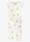 Rovi Kids - Pijama Blusa com Calça Infantil Rosa - variação: Bege