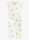 Rovi Kids - Pijama Blusa com Calça Infantil Amarelo - variação: Bege