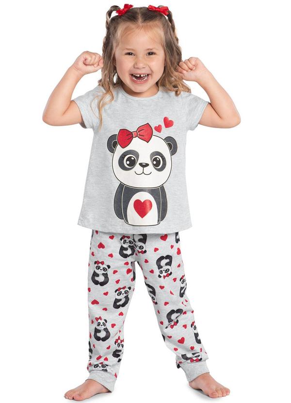 Kyly - Pijama Brilha no Escuro Infantil Menina Mescla